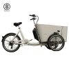 KK6006 Silver Grey Front Loader Electric Cargo Tricycle