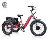 KK8031 Red Rear Loader Electric Cargo Tricycle